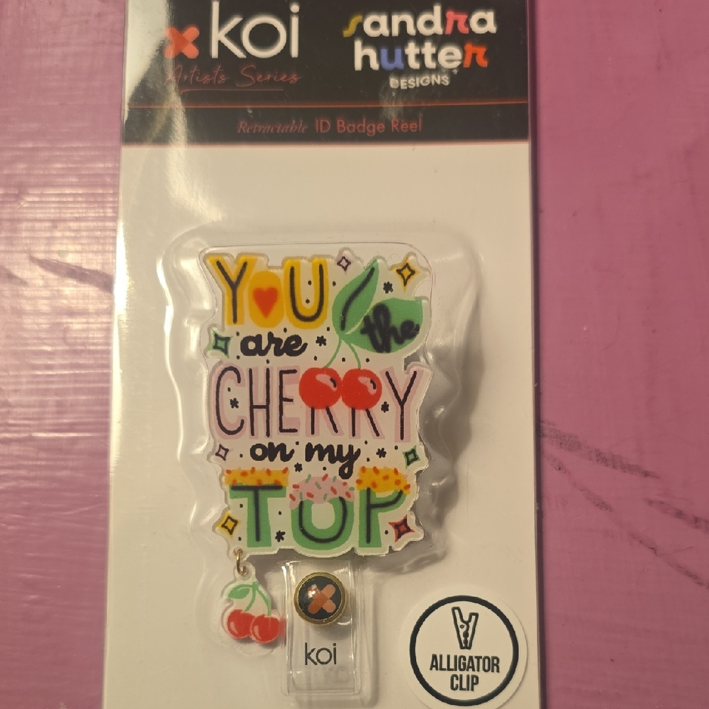 Koi Colorful Cherry ID Badge Reel